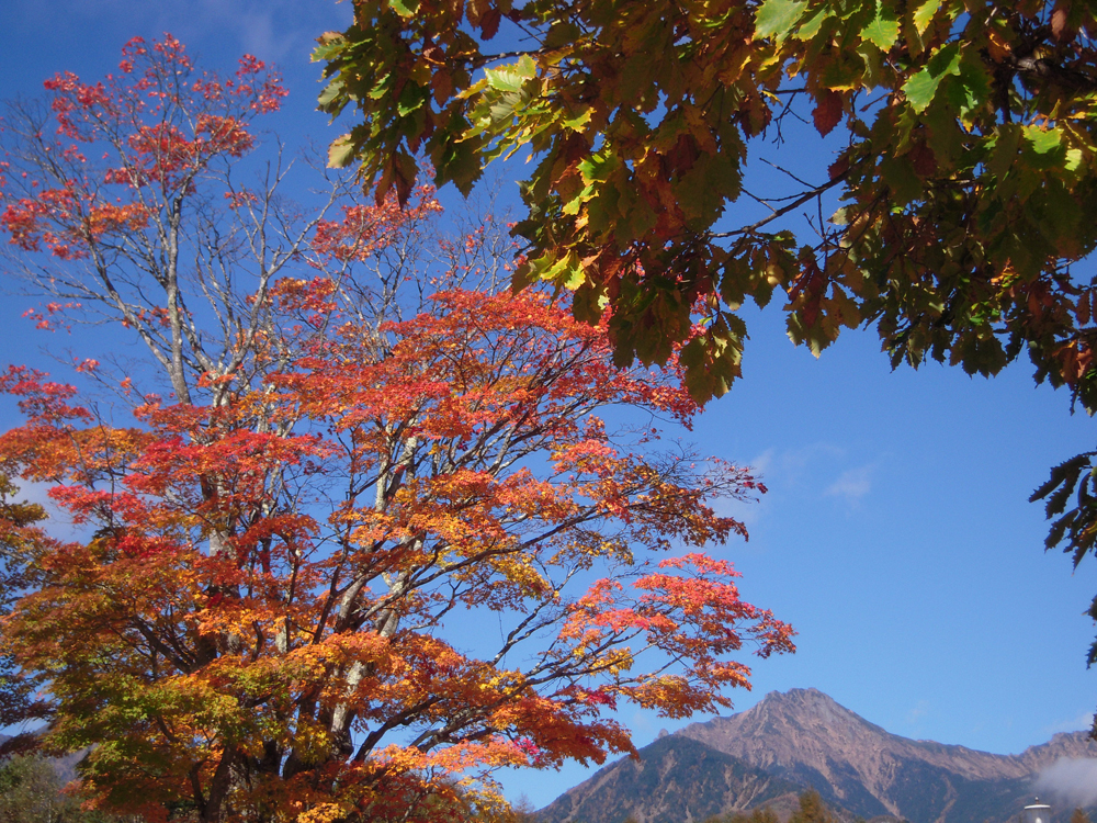 紅葉と赤岳(2010.10.27)